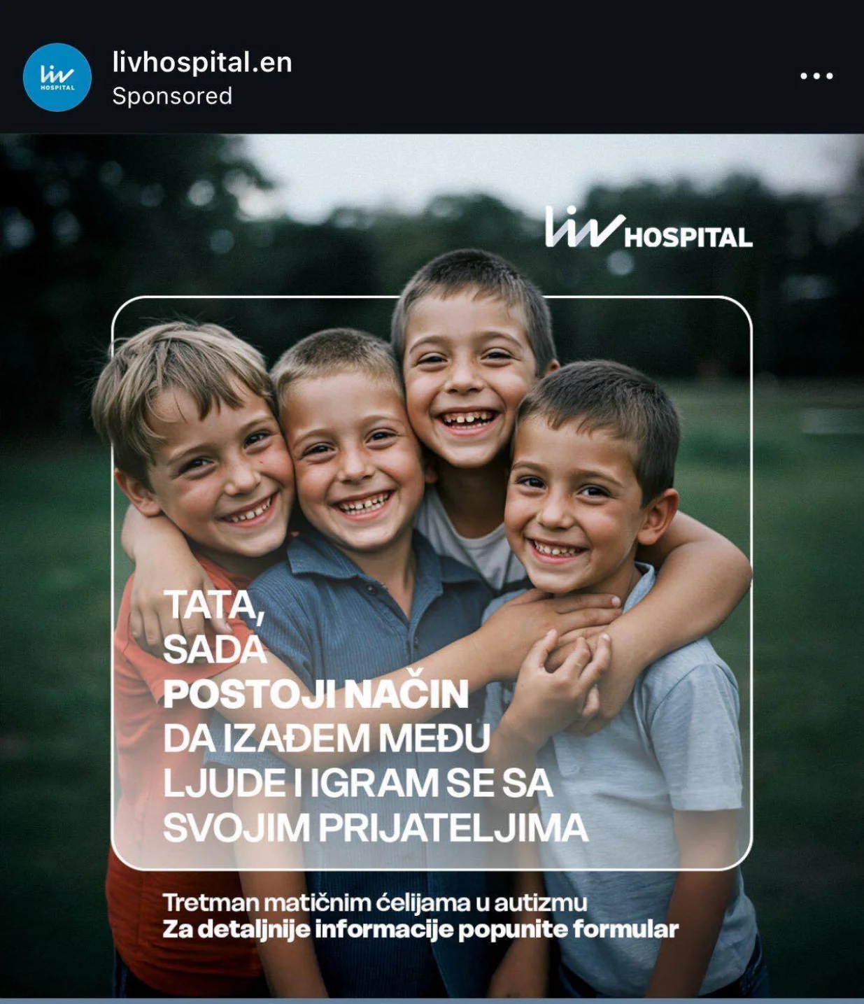 Sramotna reklama, djeca sa autizmom, autizam, Liv Hospital/