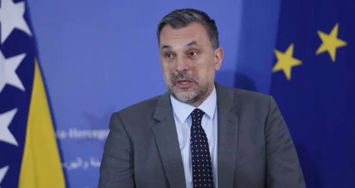 Elmedin Konaković, ministar vanjskih poslova BiH, press konferencija nakon sjednice Vijeća ministara/Fena