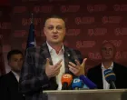 Predsjednik SDP BiH Nermin Nikšić i potpredsjednik SDP BiH Vojin Mijatović i Milorad Klimović iz trebinja/Senad Gubelić