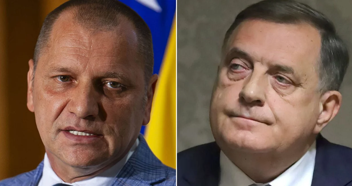 Zlatko Miletić i Milorad Dodik/Lejla Sofradžija/ Oslobođenje 