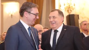 Dodik nije krio podršku Vučiću/X/