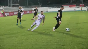 Detalj sa utakmice u Mostaru (Zrinjski v Breidablik - 07.08.2025)/Foto: 