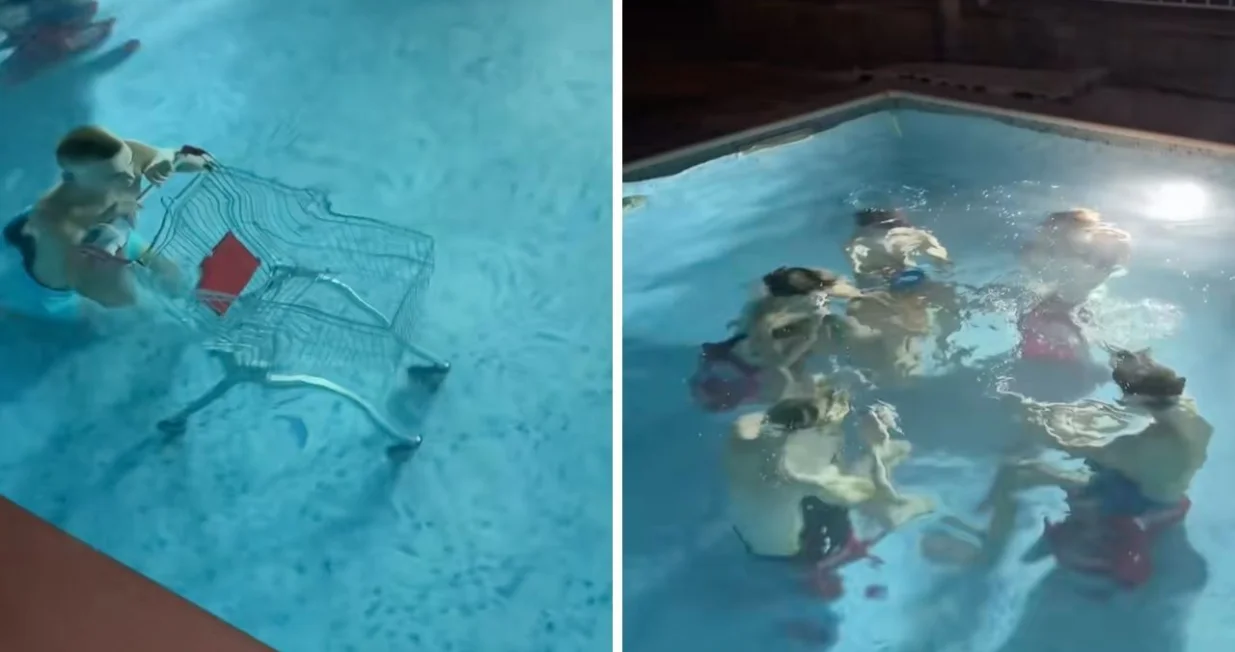 Nizozemci se zabavljaju u bazenu/Tiktok