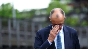 German Chancellor Friedrich Merz visits the UNESCO World Heritage Voelklingen Ironworks (Voelklinger Huette) in Voelklingen, Germany, August 1, 2025. REUTERS/Thilo Schmuelgen/Thilo Schmuelgen
