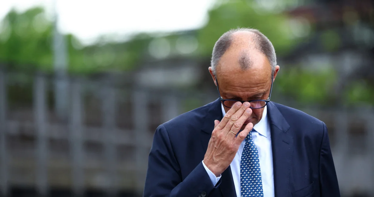 German Chancellor Friedrich Merz visits the UNESCO World Heritage Voelklingen Ironworks (Voelklinger Huette) in Voelklingen, Germany, August 1, 2025. REUTERS/Thilo Schmuelgen/Thilo Schmuelgen