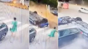 nesreća u banjoj luci, zamalo tragedija, žena za dlaku izbjegla smrt/ Screenshot/Screenshot