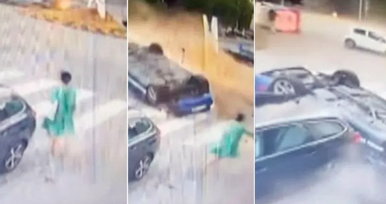 nesreća u banjoj luci, zamalo tragedija, žena za dlaku izbjegla smrt/ Screenshot/Screenshot