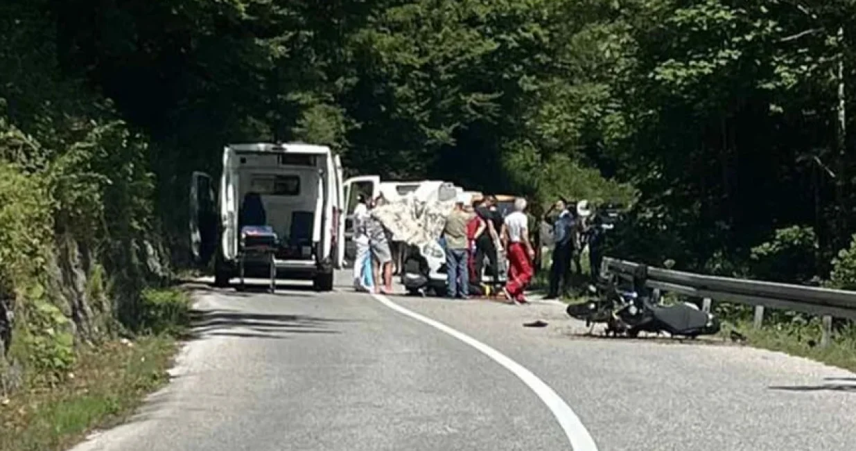 Sa mjesta nesreće - motociklista poginuo kod Tjentišta/Atv