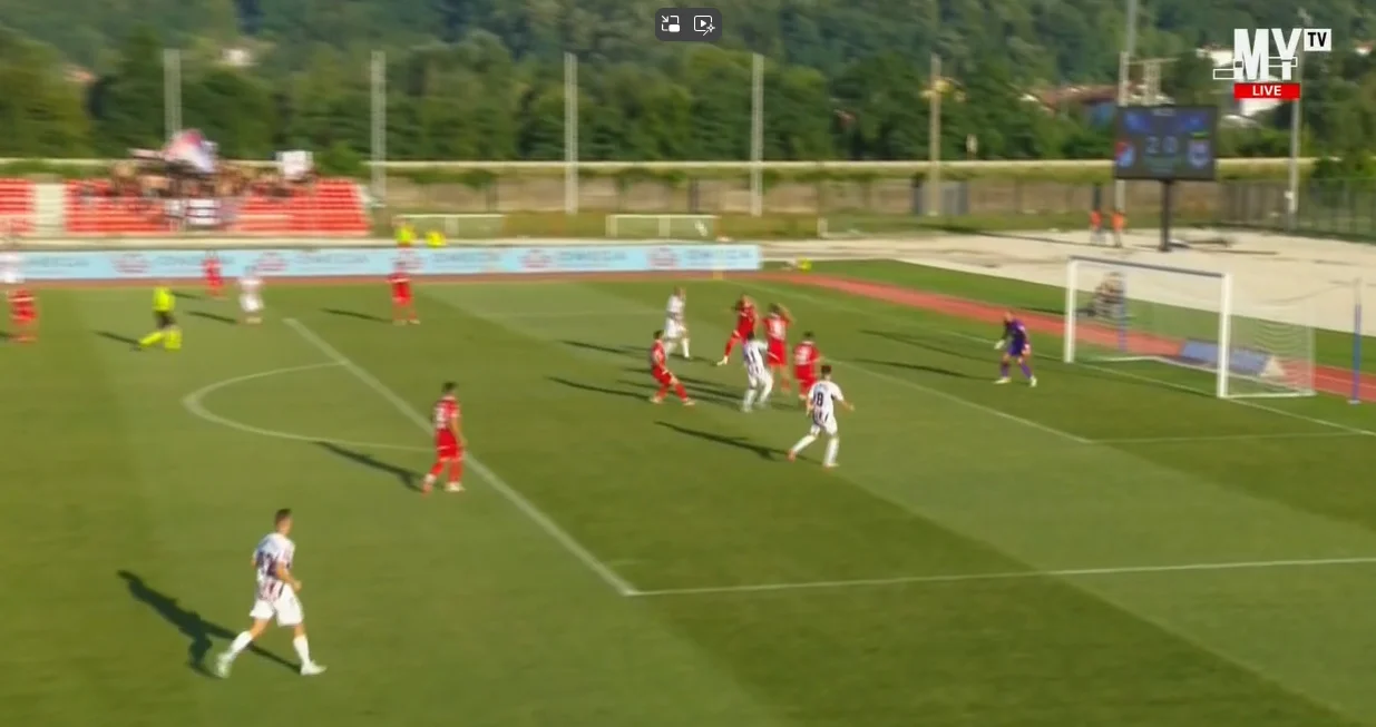 Gol Kyeremeha protiv Sloge (FOTO: Screenshot/MYTV)/Foto: 