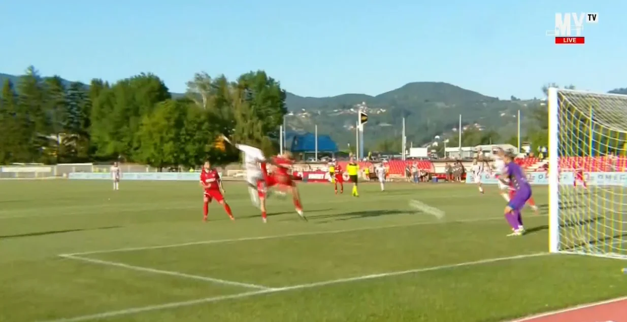 Gol Kyeremeha protiv Sloge (FOTO: Screenshot/MYTV)/Foto: 