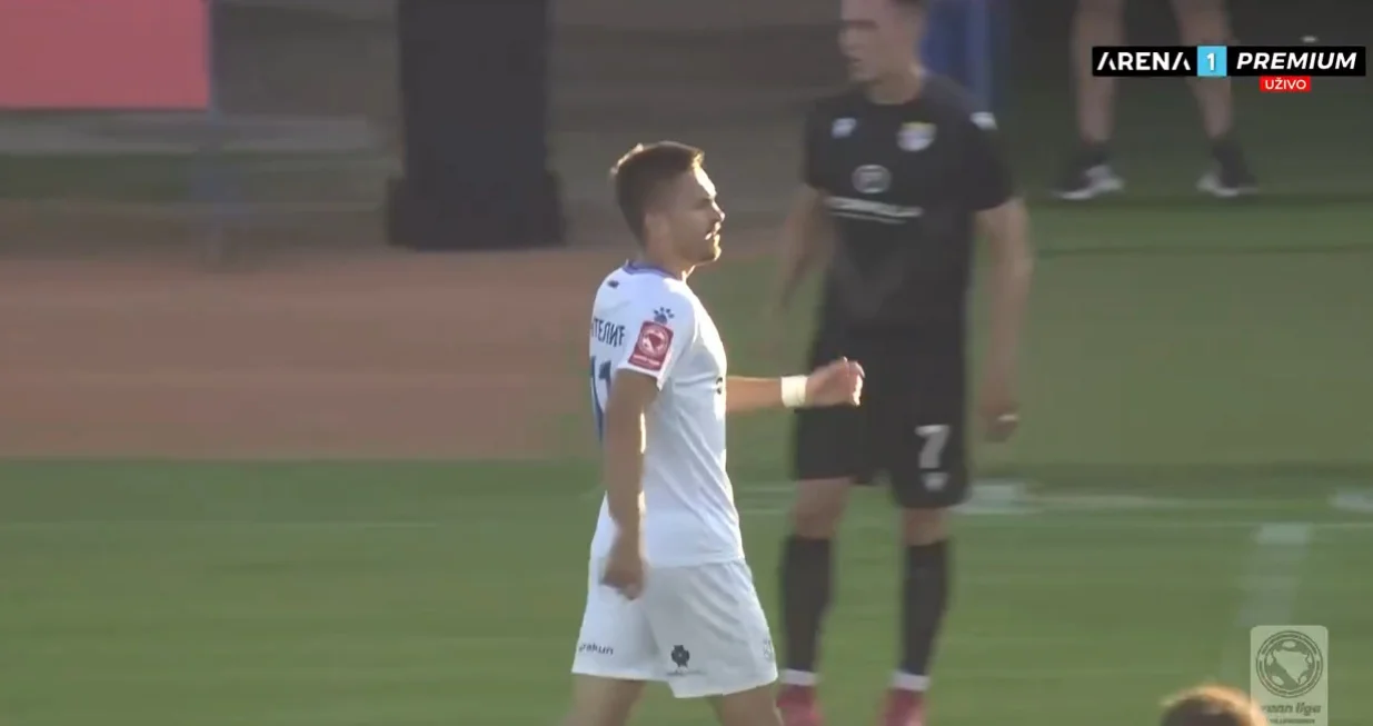 Sjajan gol Pantelića protiv Posušja (FOTO: Screenshot/Arenasport)/Foto: 