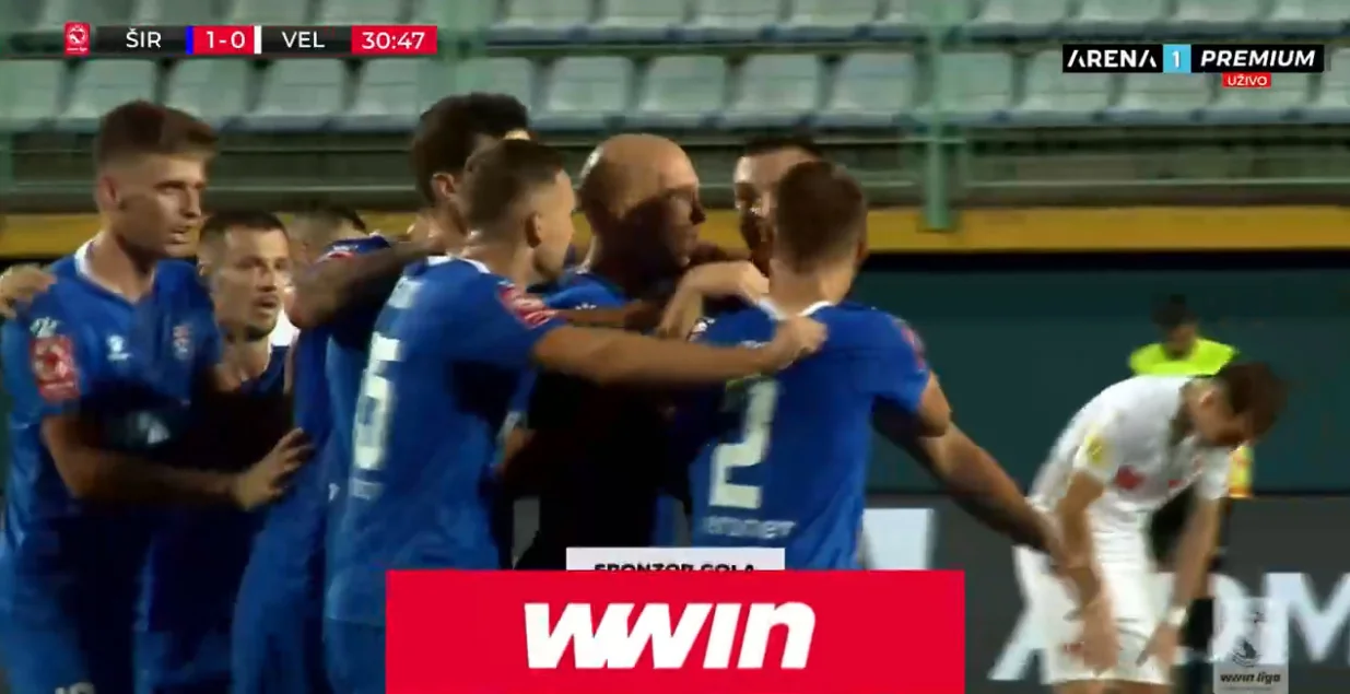 Široki Brijeg vodi protiv Veleža (FOTO: Screenshot/Arenasport)/Foto: 