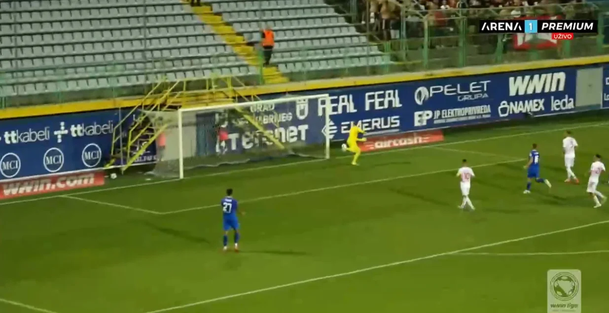 Široki Brijeg vodi protiv Veleža (FOTO: Screenshot/Arenasport)/Foto: 