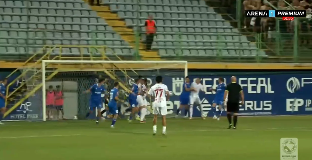 Velež izjednačio protiv Širokog Brijeg (FOTO: Screenshot/Arenasport)/Foto: 