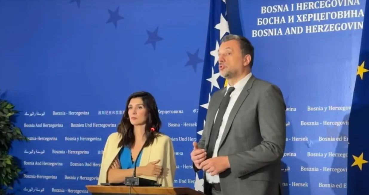 Sabina Ćudić i Elmedin Konaković/Screenshot