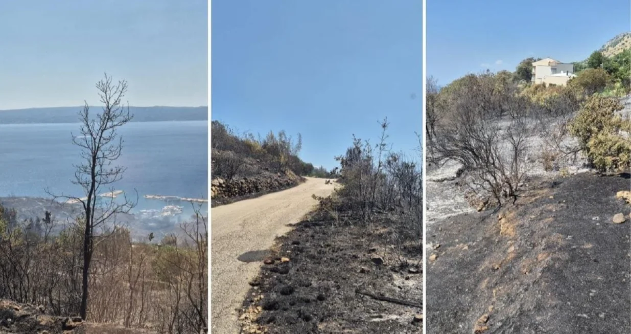 Nadljudski napori vatrogasaca kod Splita: Pogledajte zastrašujuće zgarište nakon požara/