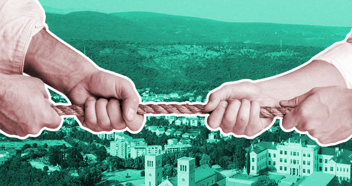 Vizual za kolumnu, marš, Široki Brijeg, vjera, namaz, Dragan Markovina/Benjamin Krnić