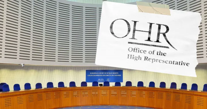 Vizual za kolumnu Milana Blagojevića, OHR, Evropski sud za ljudska prava/Benjamin Krnić