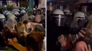 Napad policije na građane Srbije/