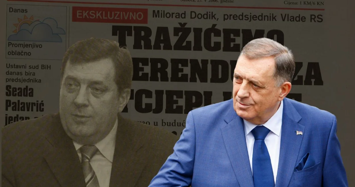 Dodik nekada i sada - malo šta se promijenilo/Amir Papić