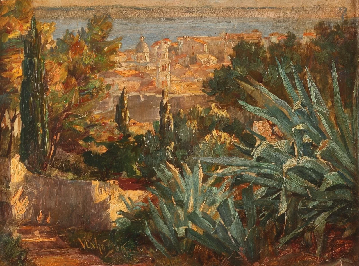 Vlaho Bukovac: "Pejzaž iz Cavtata", 1885. /GORAN VRANIĆ /Photographergoran Vranic