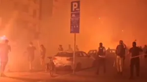 Protesti širom Srbije: Okršaj policije i građana u Beogradu, demonstrante u Novom Sadu zasuli pirotehničkim sredstvima/Screenshot