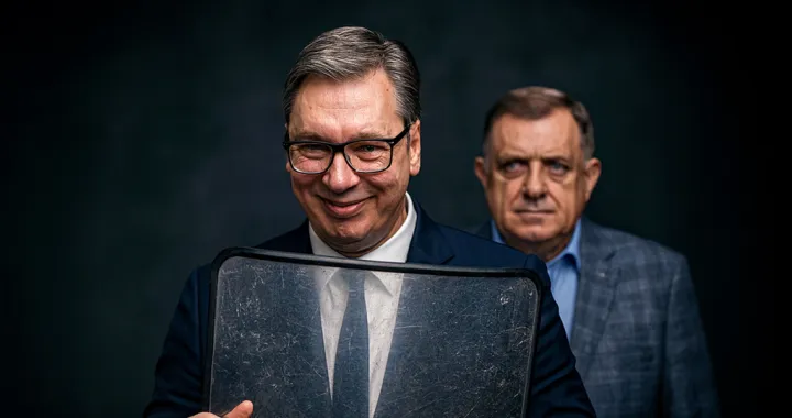 vizual za kolumnu vildane selimbegović, vučić i dodik/Stefan Komljenović 