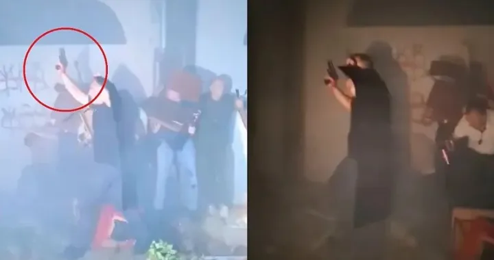 Pištolj u Novom Sadu, studentski protesti, prostorije SNS-a/Prtsc