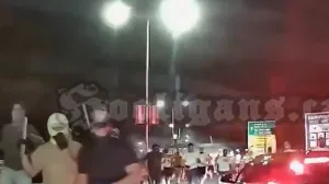 Navijači Crvene zvezde Lech napad/Foto: 