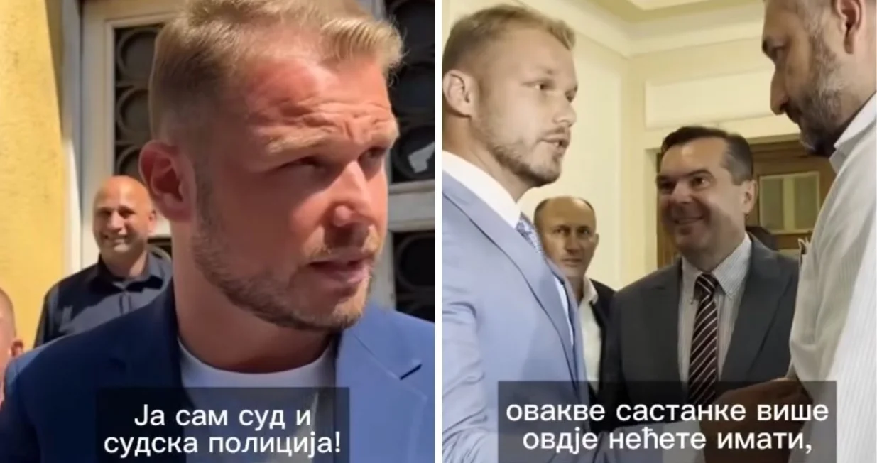 Stanivuković u dvije odvojene situacije/Vlado Đajić