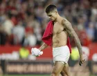 epa10296828 Sevilla's Argentinian striker Erik Lamela reacts after the Spanish LaLiga soccer match between Sevilla FC and Real Sociedad, in Seville, Andalusia, Spain, 09 November 2022. EPA/Jose Manuel Vidal/Foto: Jose Manuel Vidal
