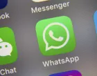 epa09442519 (FILE) - The logo of mobile application WhatsApp (C) displayed on a smartphone screen in Taipei, Taiwan, 26 September 2017 (reissued 02 September 2021). The Irish Data Protection Commissioner (DPC) in a statement on 02 September 2021 announced it had 'imposed a fine of 225 million euro on WhatsApp' Ireland over the messenger application's handling data sharing with its parent company Facebook. EPA/RITCHIE B. TONGO *** Local Caption *** 55842512/Ritchie B. Tongo