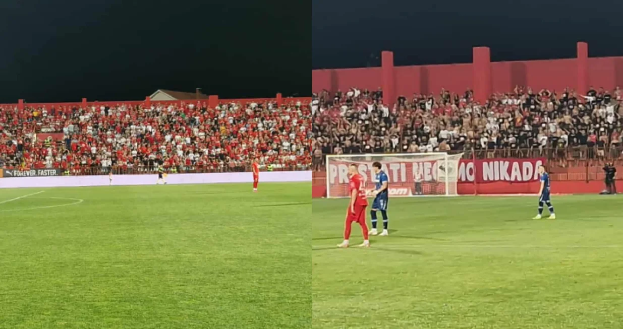 Atmosfera na stadionu Rođeni/Foto: 