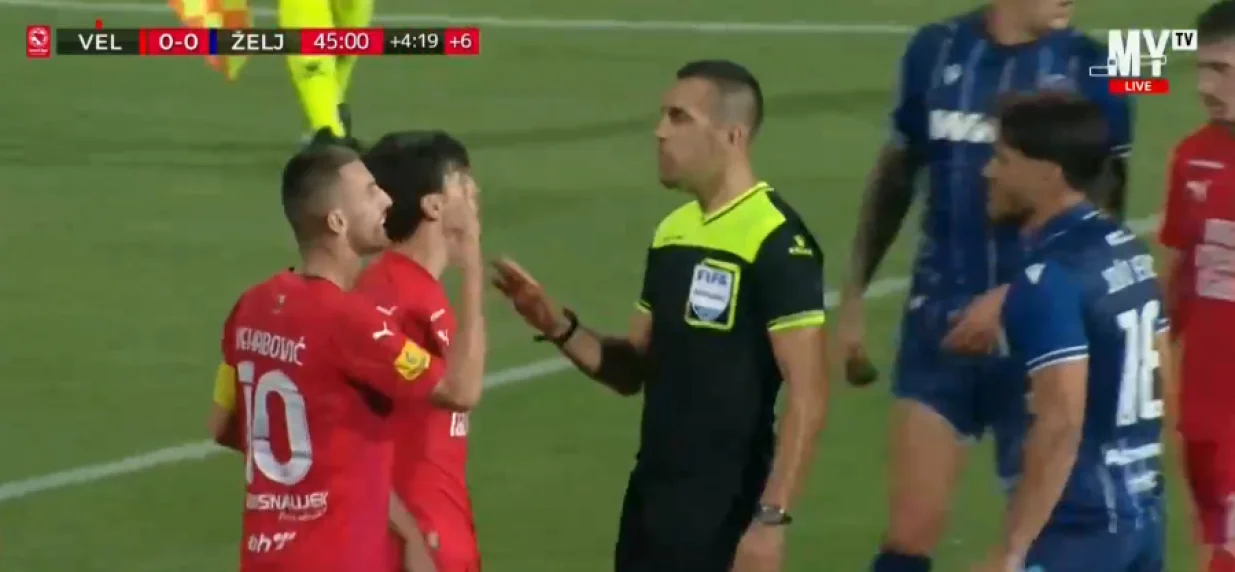 Gigović pokazao i drugi crveni karton/Foto: 