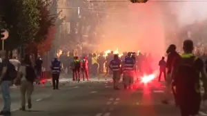 Neredi na ulicama Beograda/Foto: 