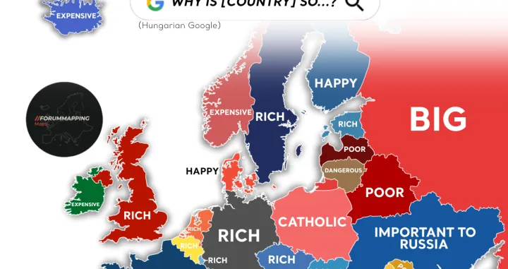 Šta ljudi najčešće pitaju Google o zemljama: Njemačka bogata, Francuska popularna, Hrvatska skupa, BiH siromašna/Forummaping