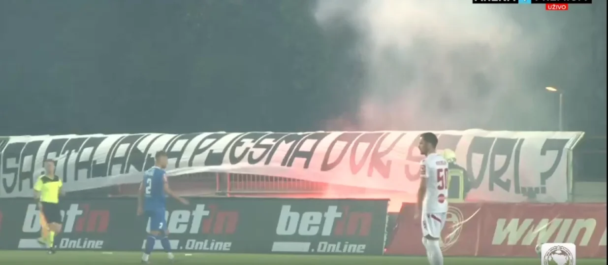 Parola na stadionu Pod Bijelim Brijegom/Foto: 