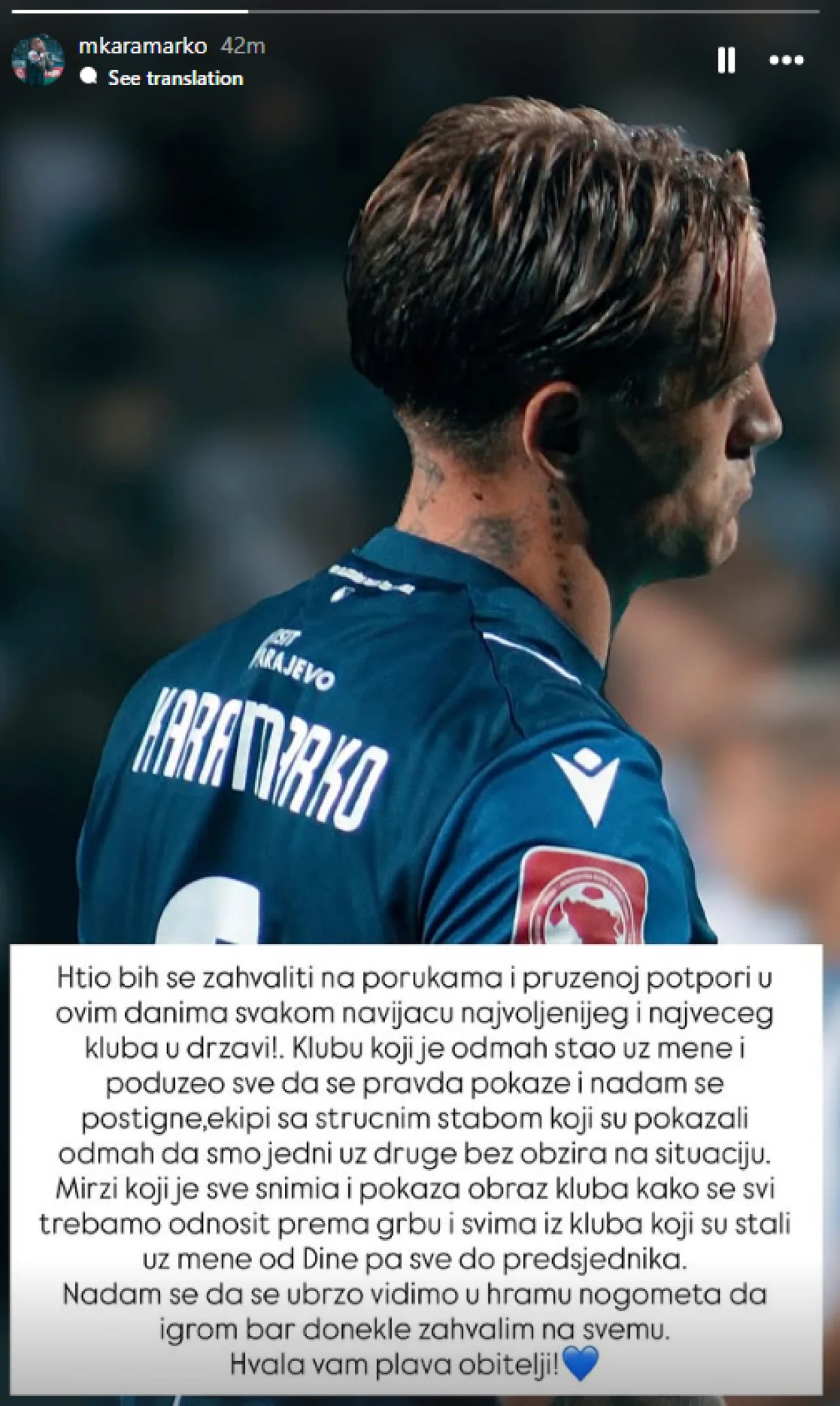 Marin Karamarko poruka/Foto: 