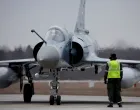 FILE PHOTO: A French Air Force Mirage 2000-5F fighter aircraft that serves as part of NATO's enhanced Air Policing (eAP) to secure the skies over Baltic allies, following Russia's invasion of Ukraine, is seen at a military airbase in Amari, Estonia, March 18, 2022. REUTERS/Benoit Tessier/File Photo/Benoit Tessier