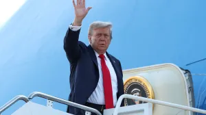 U.S. President Donald Trump boards Air Force One as he departs for Alaska to meet with Russian President Vladimir Putin to negotiate for an end to the war in Ukraine, from Joint Base Andrews in Maryland, U.S., August 15, 2025. REUTERS/Kevin Lamarque/Kevin Lamarque
