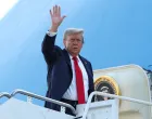U.S. President Donald Trump boards Air Force One as he departs for Alaska to meet with Russian President Vladimir Putin to negotiate for an end to the war in Ukraine, from Joint Base Andrews in Maryland, U.S., August 15, 2025. REUTERS/Kevin Lamarque/Kevin Lamarque