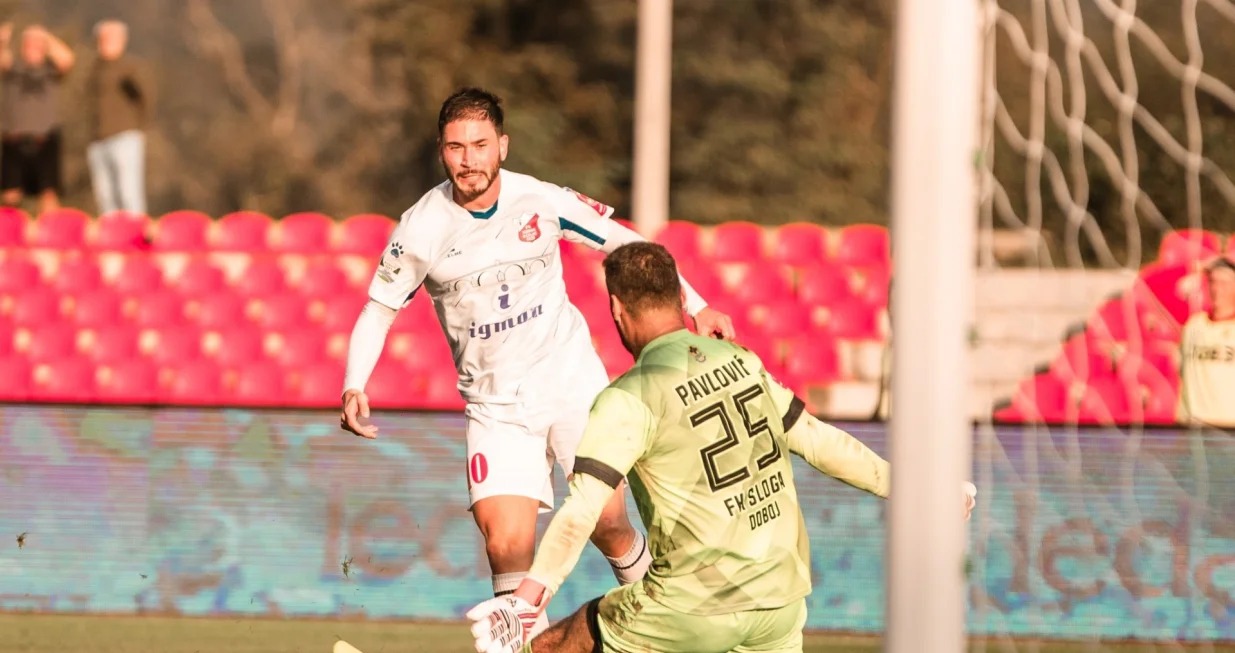 Stefan Denković i Bojan PavlovićFK Sloga - FK Igman/Foto: Giannic Peressotti