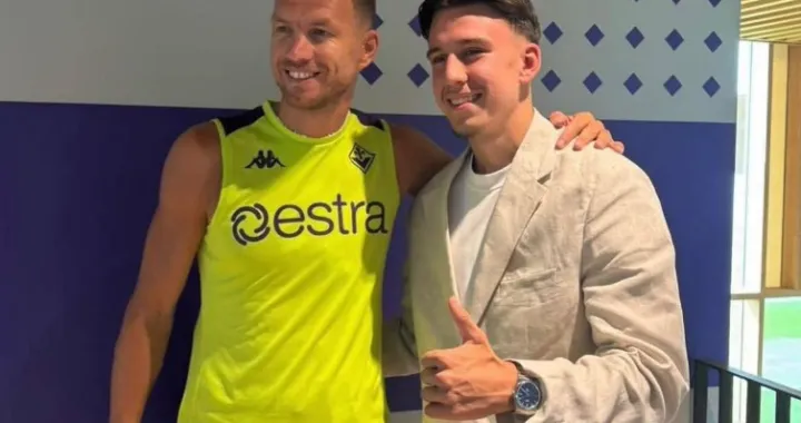 Edin Džeko i Eman Košpo/Foto: 