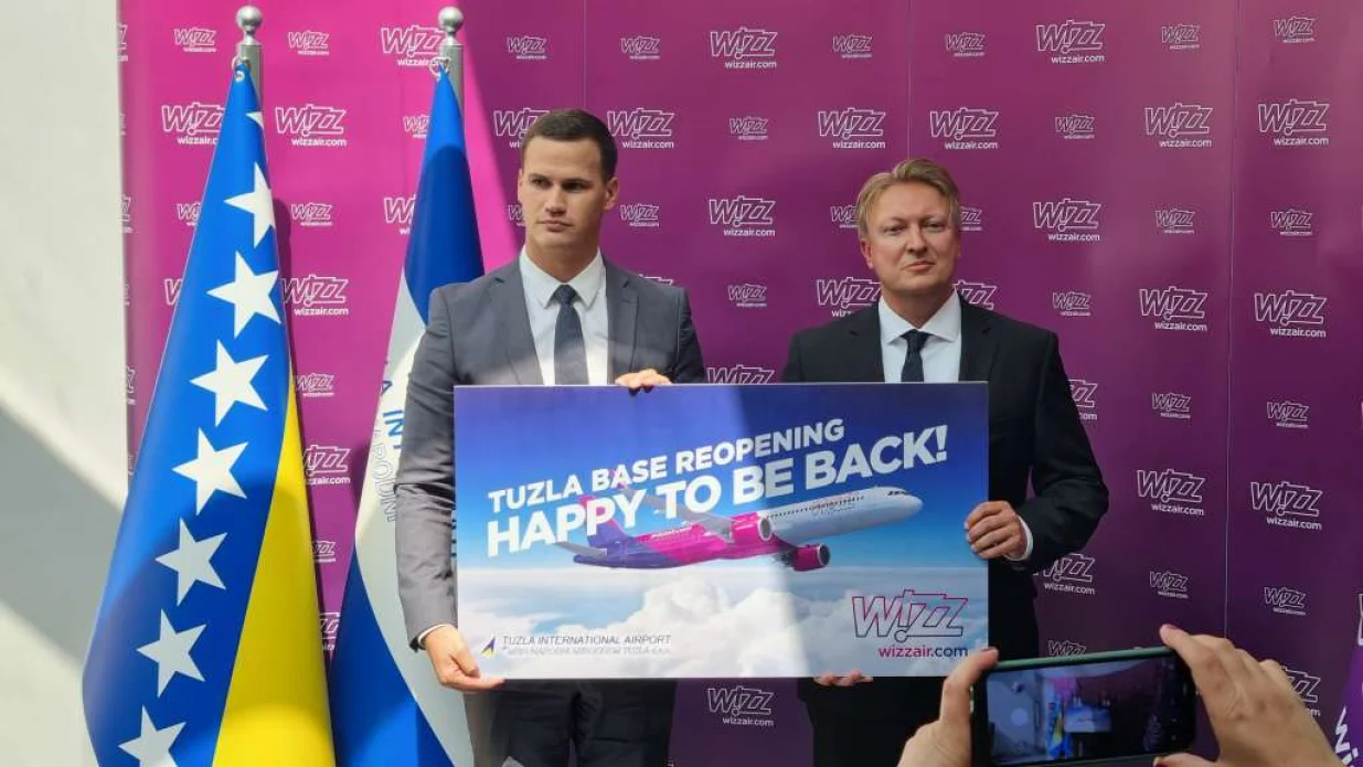 Međunarodni aerodrom u Tuzli i Wizz Air su postigli dogovor o ponovnom uspostavljanju baze /FENA/