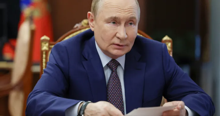 Russia's President Vladimir Putin chairs a meeting on economic issues in Moscow, Russia, August 12, 2025. Sputnik/Vyacheslav Prokofyev/Pool via REUTERS ATTENTION EDITORS - THIS IMAGE WAS PROVIDED BY A THIRD PARTY./Vyacheslav Prokofyev