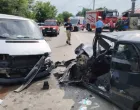 Uništena vozila na mjestu nesreće/Prijedordanas.com//