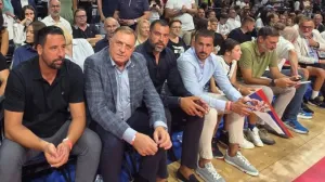 Milorad Dodik na utakmici Srbije i Slovenije/Foto: 