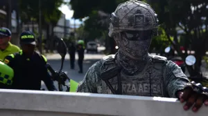 Cali, Kolumbija - 21. august 2025: U zapadnom gradu Caliju, meta vozila bombe bila je Vojna škola avijacije "Marco Fidel Suarez". (Edwin Rodriguez Pipicano - Anadolu Agency)/