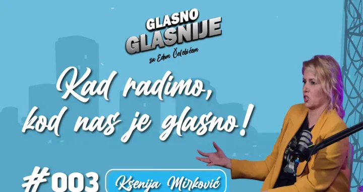 Ksenija Mirković u podcastu Glasno - glasnije//