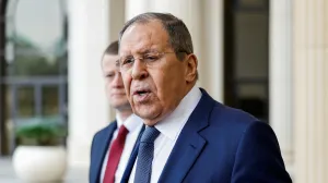 FILE PHOTO: Russian Foreign Minister Sergei Lavrov leaves a hotel ahead of a meeting with a U.S. delegation in Riyadh, Saudi Arabia, February 18, 2025. REUTERS/Hamad I Mohammed./File Photo/Hamad I Mohammed